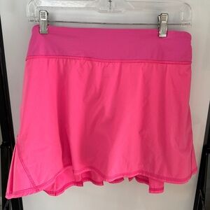 Lululemon hot pink skirt with ruffles